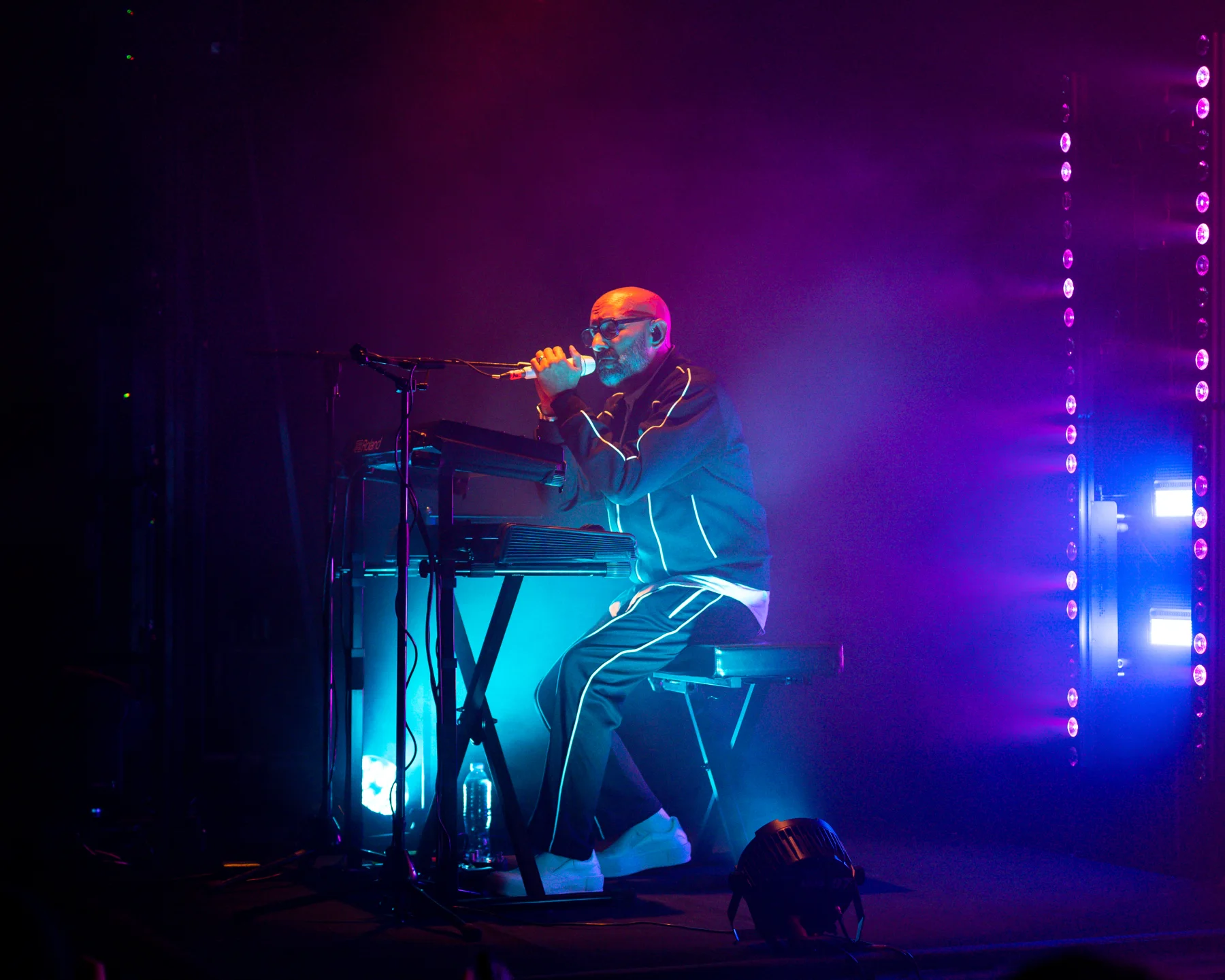 Opening DJ performing before Astronomía Interior at the Lunario del Auditorio Nacional in Mexico City, photographed by Ludovic Delot · frame 14