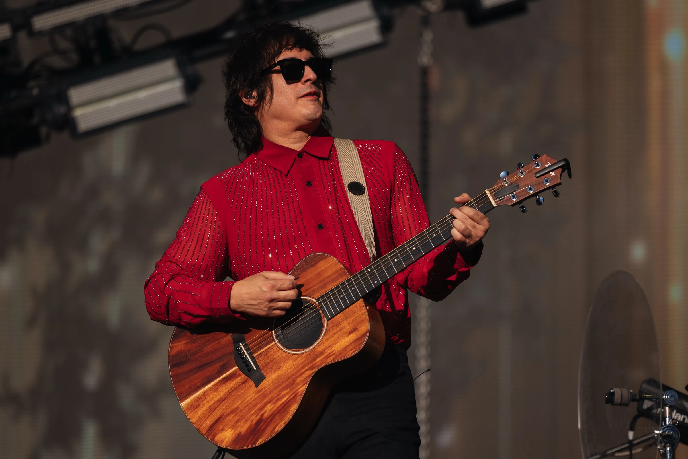 Siddhartha performing on the Amazon Stage at Vive Latino 2025 in Mexico City on 15 March, photographed by Ludovic Delot
