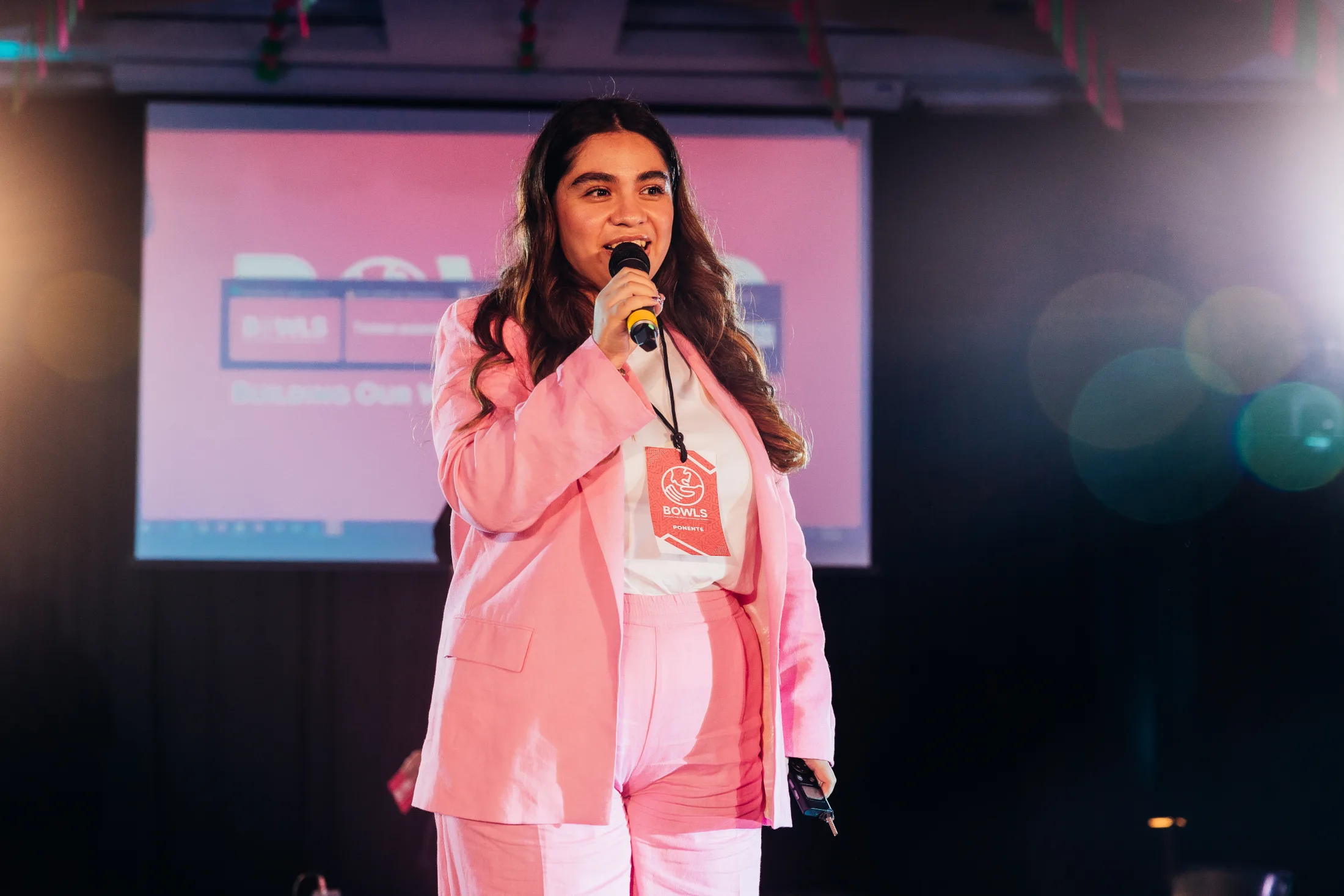 Diana Murrieta · Micro-sexism in law at BOWLS 2024, photographed by Ludovic Delot
