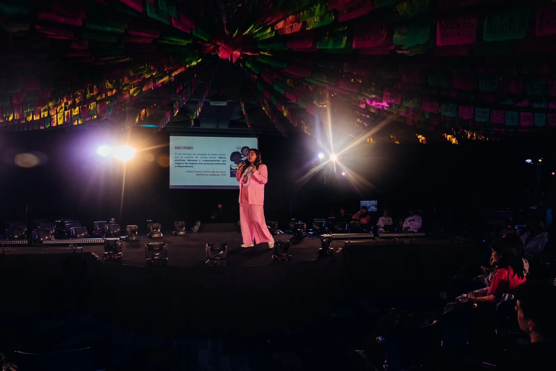 Diana Murrieta · Micro-sexism in law at BOWLS 2024, photographed by Ludovic Delot
