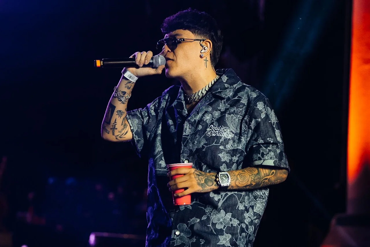 Junior H performing at ARRE · Mexico · 2024, photographed by Ludovic Delot