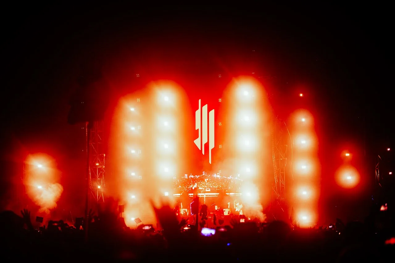 Skrillex performing at EDC Mexico · 2024, photographed by Ludovic Delot