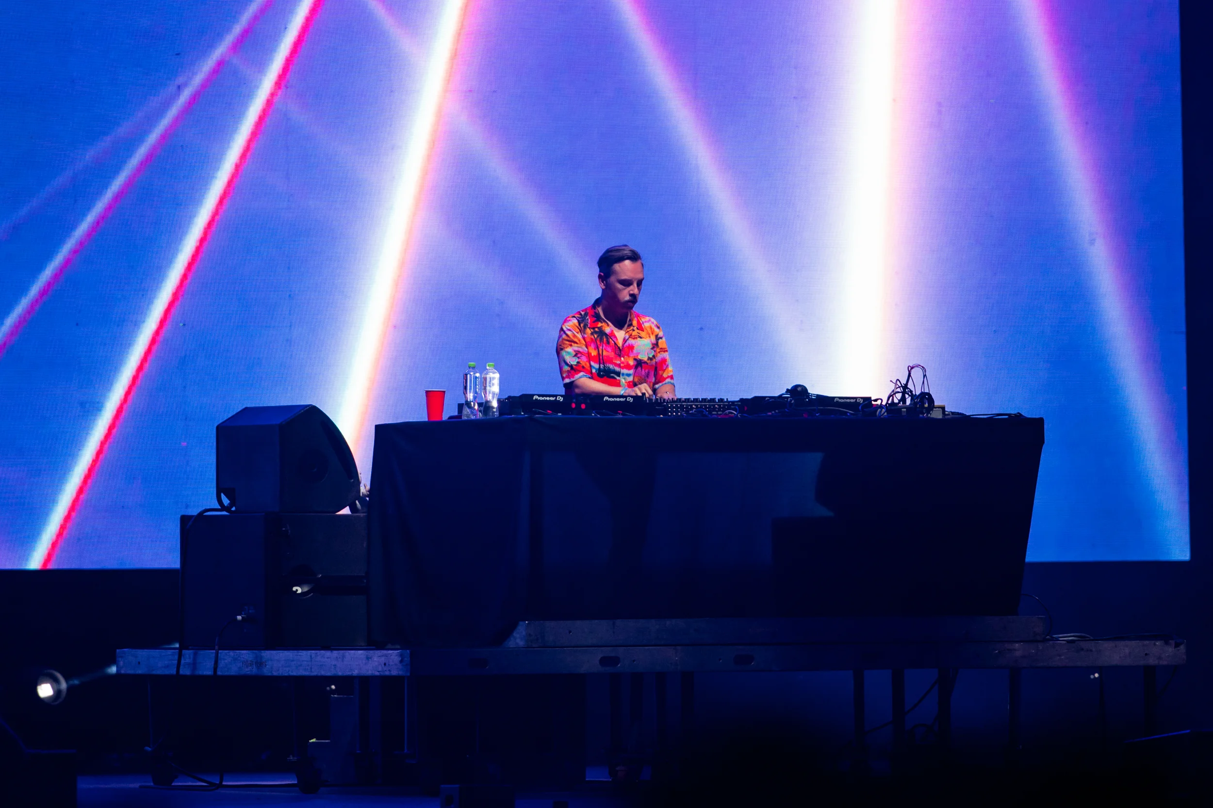 Purple Disco Machine performing at Vaivén 2024 in Mexico, photographed by Ludovic Delot · frame 52