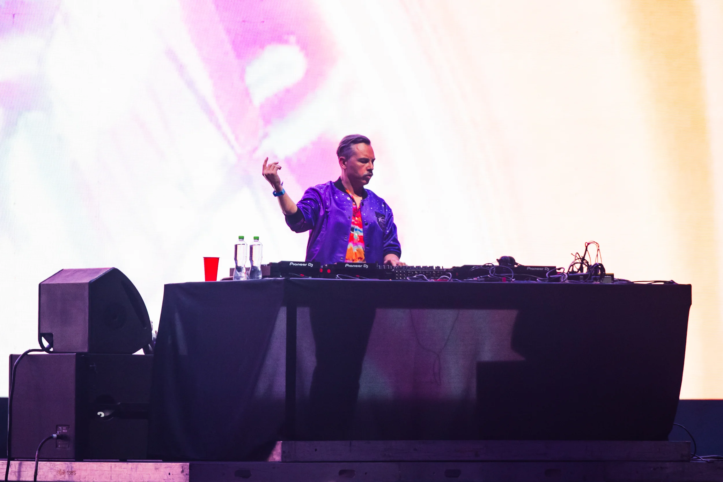 Purple Disco Machine performing at Vaivén 2024 in Mexico, photographed by Ludovic Delot · frame 54