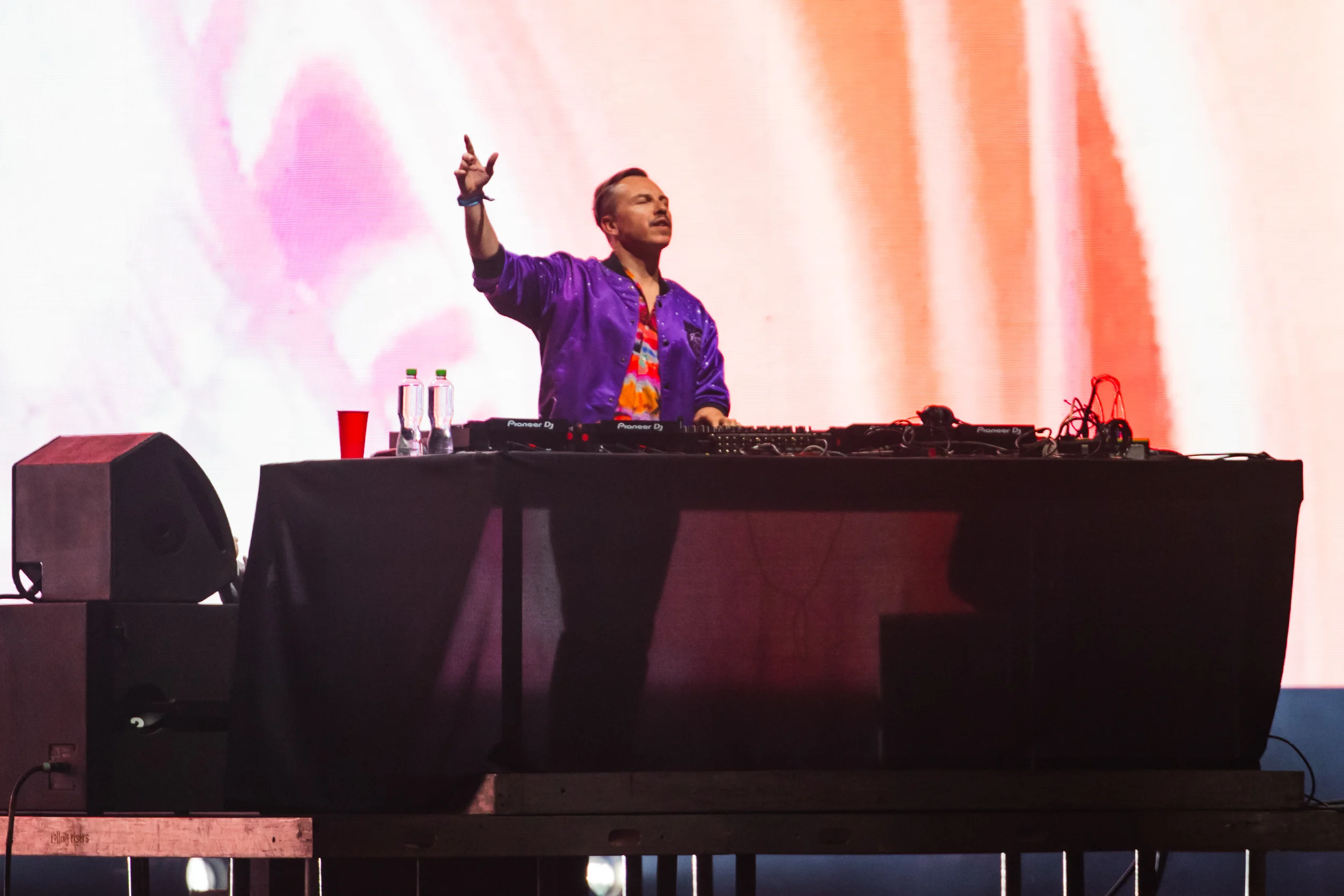 Purple Disco Machine performing at Vaivén 2024 in Mexico, photographed by Ludovic Delot · frame 55