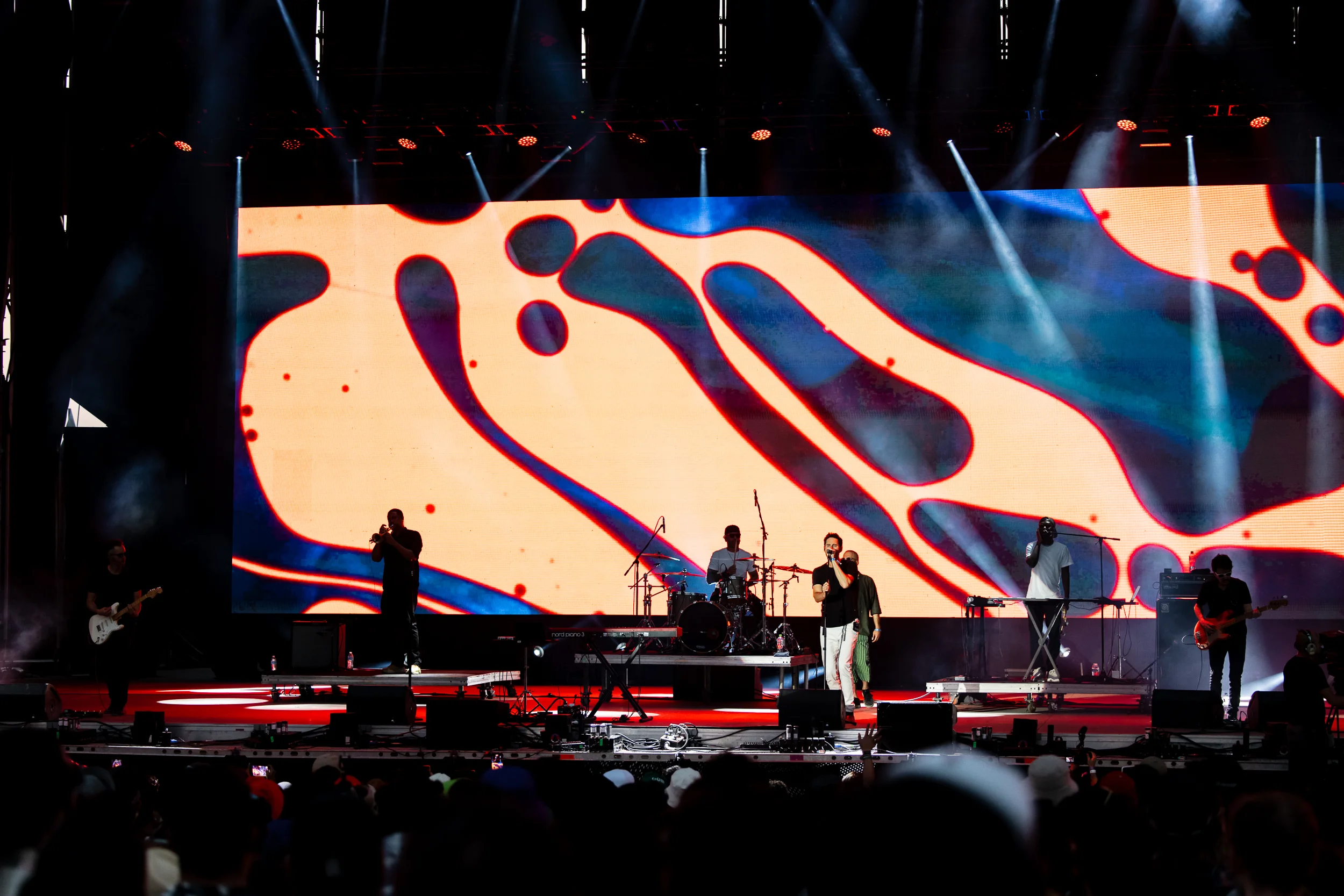 Capital Cities performing at Vaivén 2024 in Mexico, photographed by Ludovic Delot · frame 101