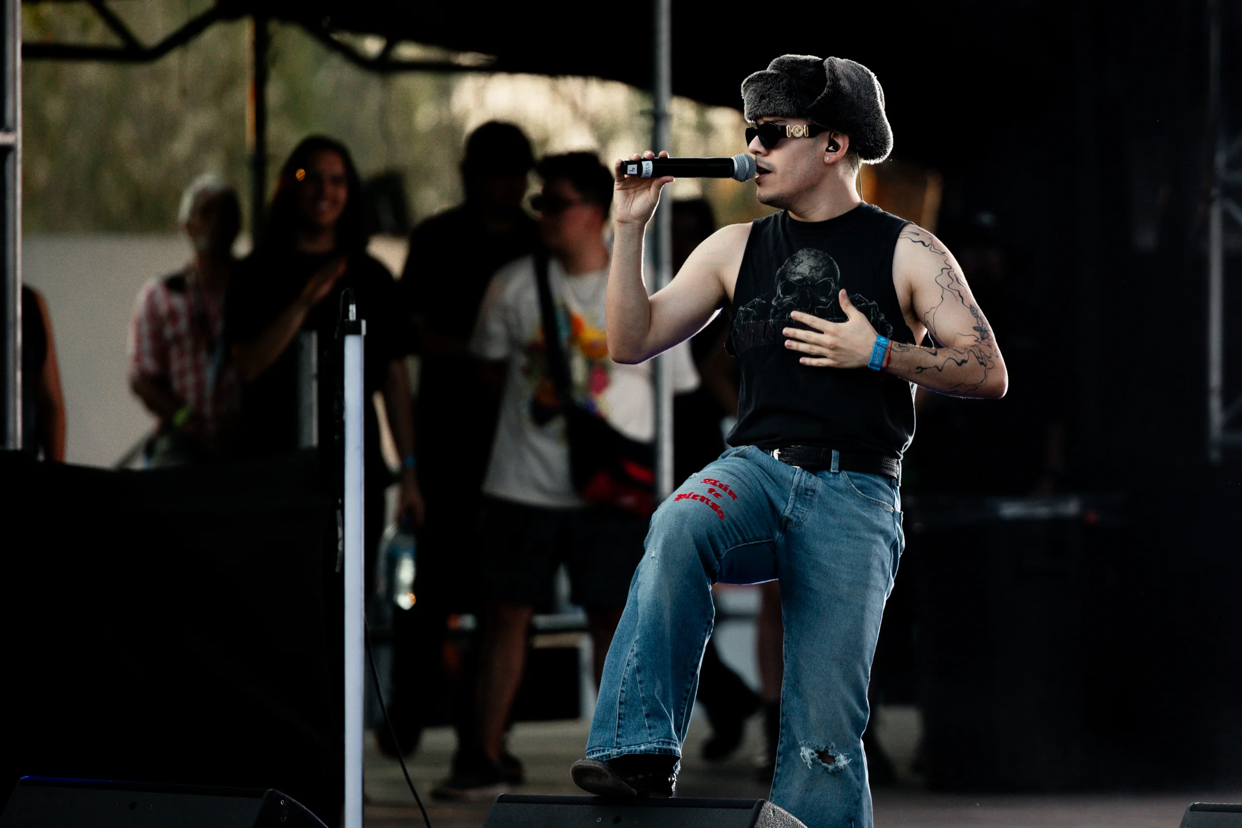 NSQK performing at Vaivén 2024 in Mexico, photographed by Ludovic Delot · frame 122