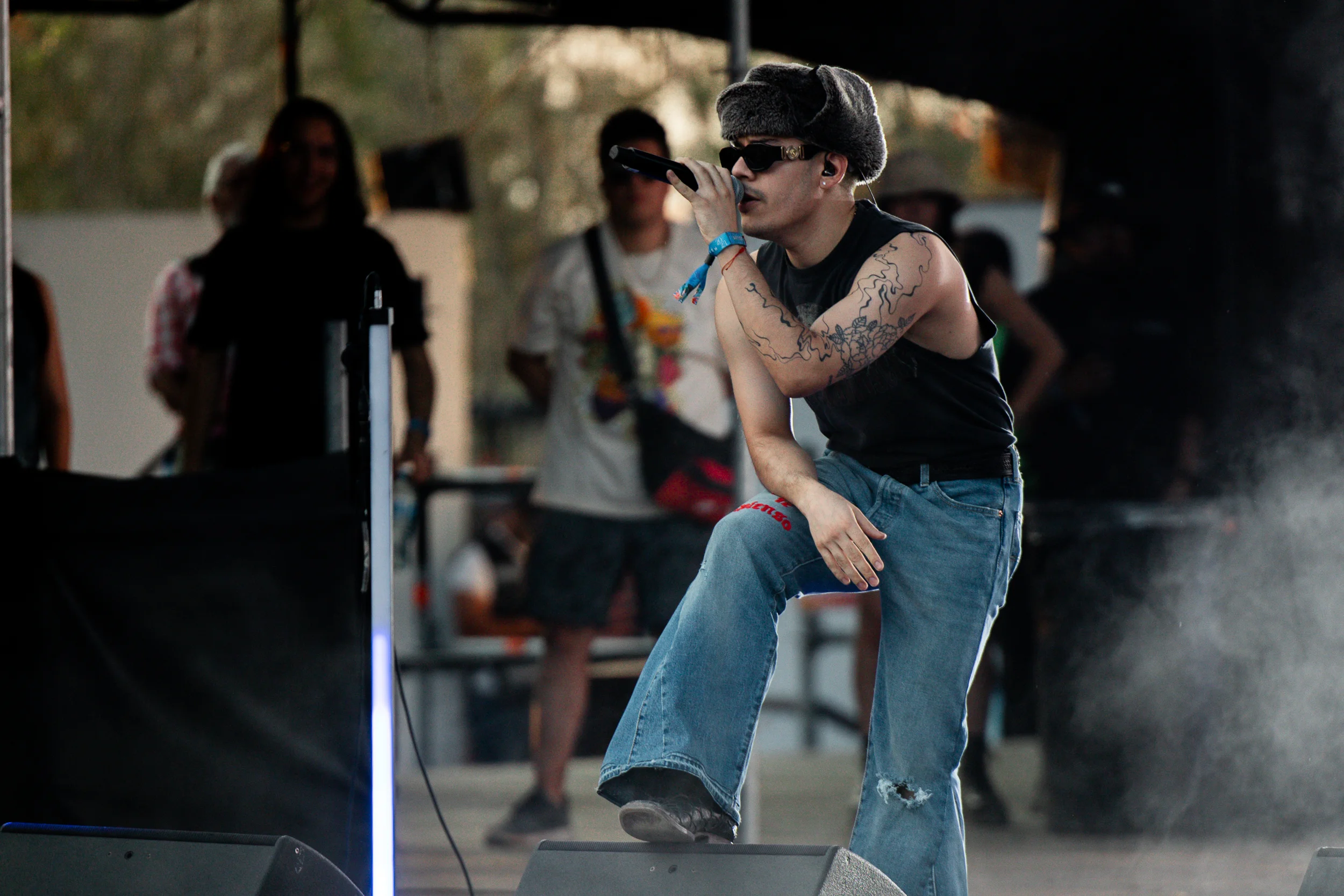 NSQK performing at Vaivén 2024 in Mexico, photographed by Ludovic Delot · frame 123