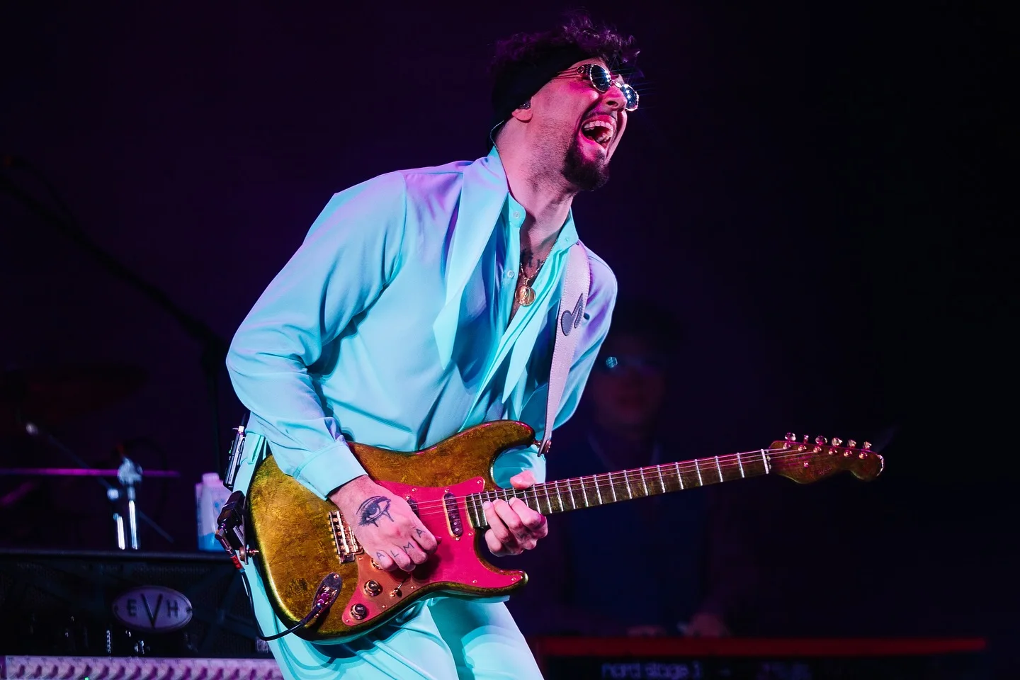 Dante Spinetta performing at Vive Latino 2024, photographed by Ludovic Delot