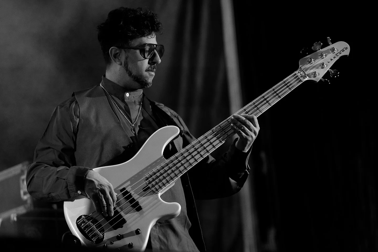 Dante Spinetta performing at Vive Latino 2024, photographed by Ludovic Delot