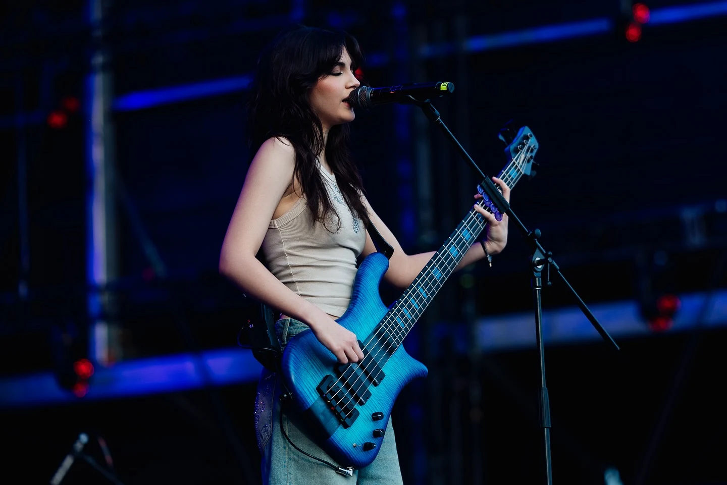 The Warning performing at Vive Latino 2024, photographed by Ludovic Delot