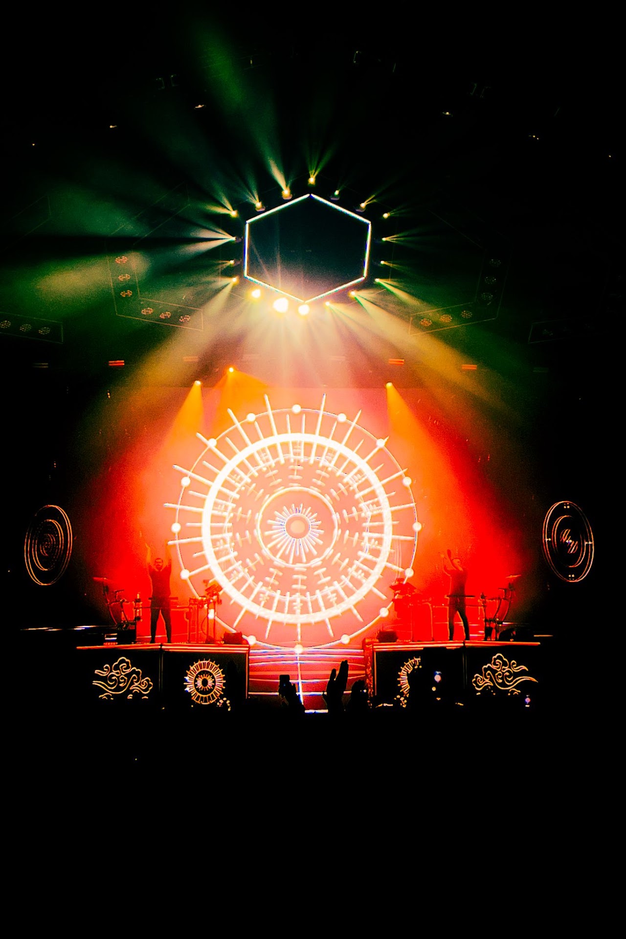 ODESZA performing live, photographed by Ludovic Delot