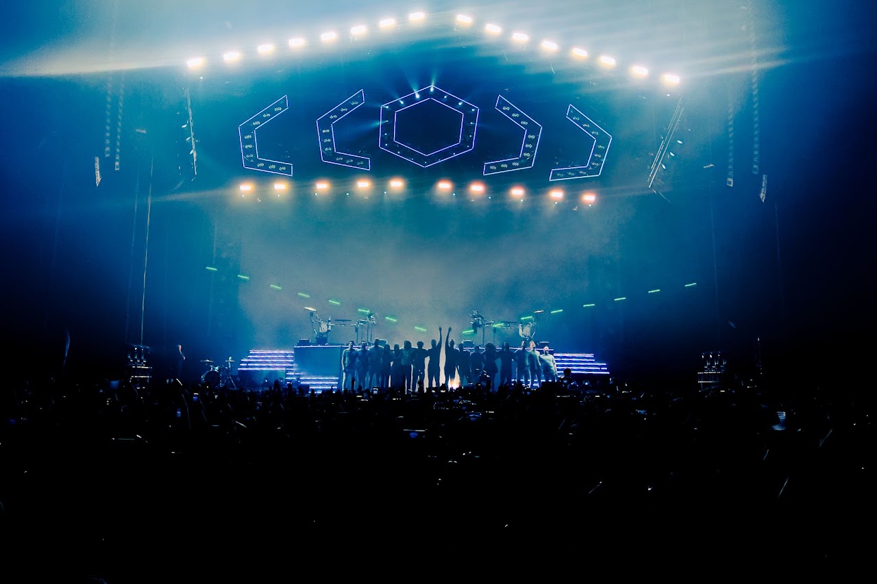 ODESZA performing live, photographed by Ludovic Delot