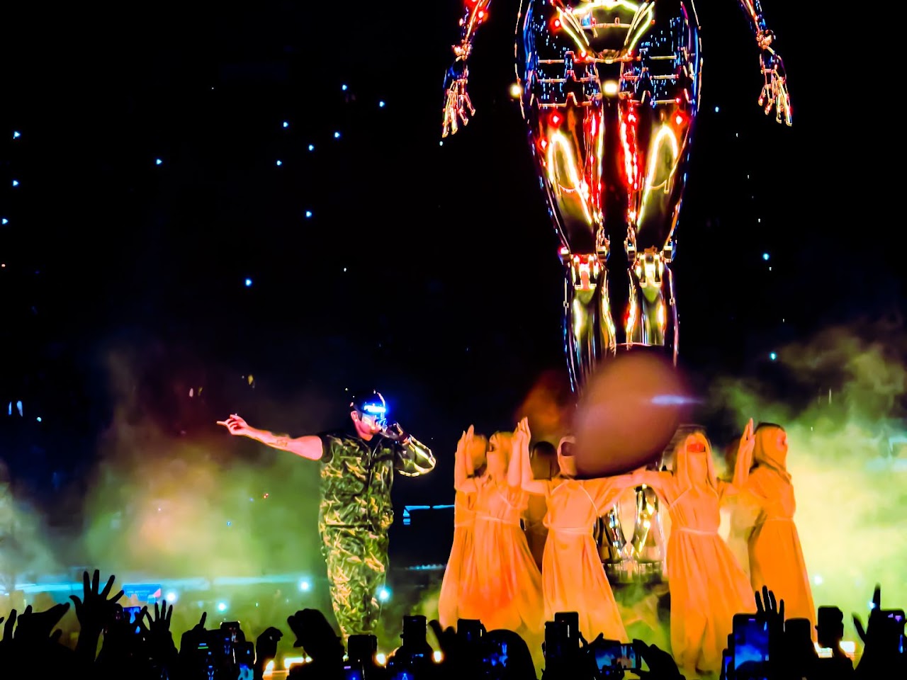 The Weeknd performing live, photographed by Ludovic Delot