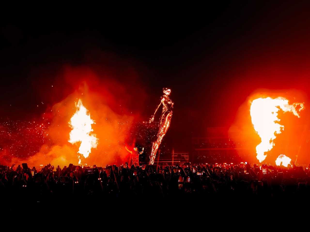 The Weeknd performing live, photographed by Ludovic Delot